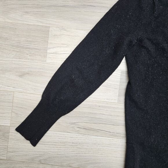 J. Crew Womens Black Cotton Wool Pullover Sweater Small - Picture 3 of 7